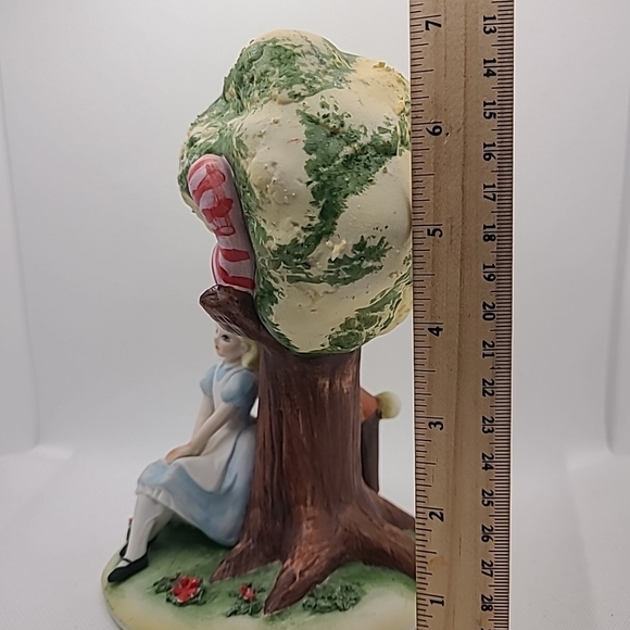 Walt Disney Productions Porcelain Tree Alice in Wonderland 7.25" NO BOX - Picture 5 of 9